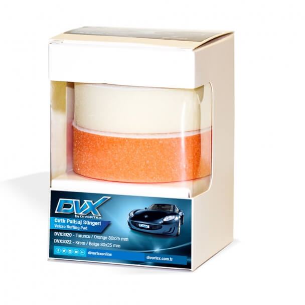 DVX Cırtlı Far Pasta Cila Polisaj Süngeri. 2 Ad X 80 X 25 Mm