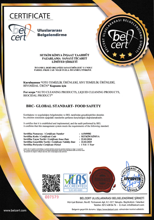 BRC CERTIFICATE