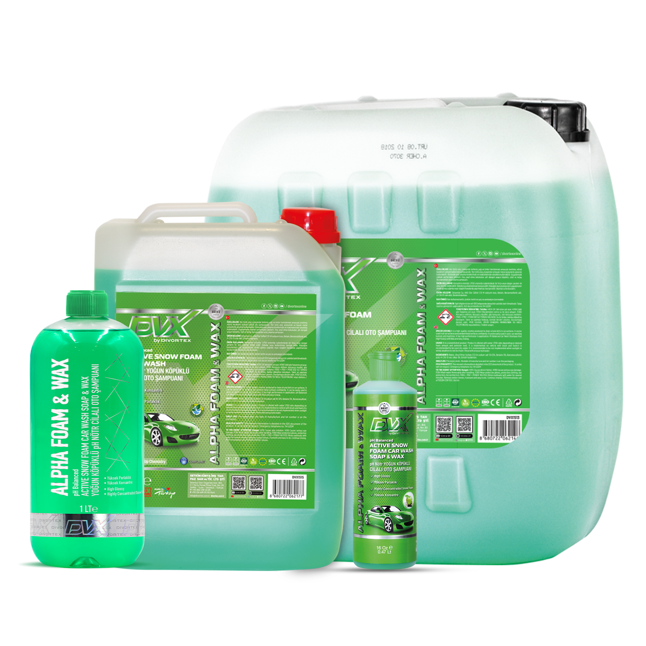 DVX Alpha Foam Ph Balanced Washing Soaps With Wax